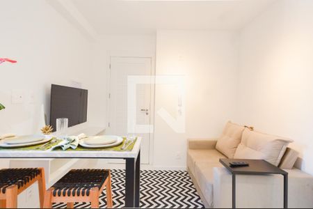 Sala de apartamento para alugar com 1 quarto, 25m² em Vila Buarque, São Paulo