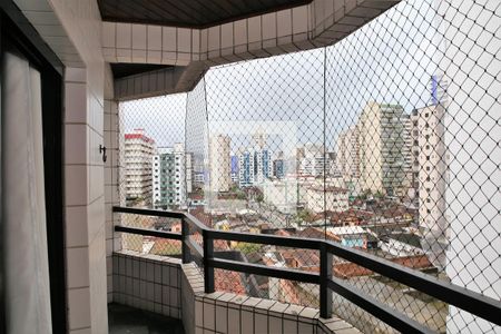 Varanda da Sala de apartamento para alugar com 1 quarto, 70m² em Aviação, Praia Grande