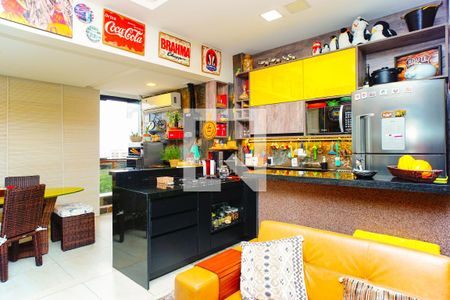 Sala/Cozinha de apartamento para alugar com 1 quarto, 71m² em Barra da Tijuca, Rio de Janeiro
