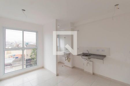 Sala e Cozinha Integrada  de apartamento para alugar com 1 quarto, 29m² em Vila Guilhermina, São Paulo