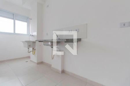 Sala e Cozinha Integrada  de apartamento para alugar com 1 quarto, 29m² em Vila Guilhermina, São Paulo