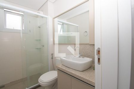 banheiro de kitnet/studio para alugar com 1 quarto, 32m² em Centro, São Leopoldo