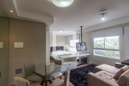 Sala de TV de apartamento à venda com 1 quarto, 43m² em Melville Empresarial Ii, Barueri