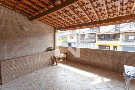 Varanda da sala  de casa à venda com 3 quartos, 311m² em Vila Nogueira, Diadema