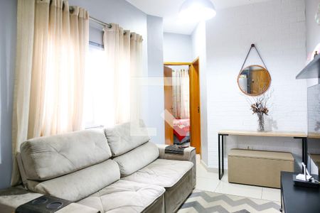 Sala de apartamento à venda com 2 quartos, 90m² em Jardim das Maravilhas, Santo André