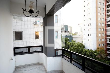 Varanda da Sala de apartamento para alugar com 4 quartos, 200m² em Lourdes, Belo Horizonte