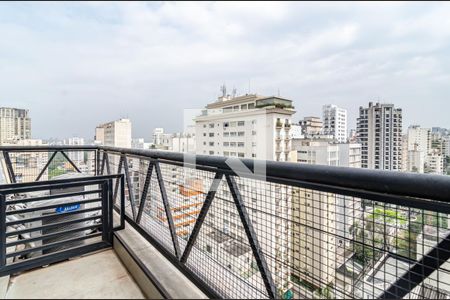 Varanda de apartamento à venda com 1 quarto, 110m² em Cerqueira César, São Paulo