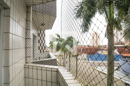 Sala / vista de apartamento para alugar com 2 quartos, 90m² em Caiçara, Praia Grande