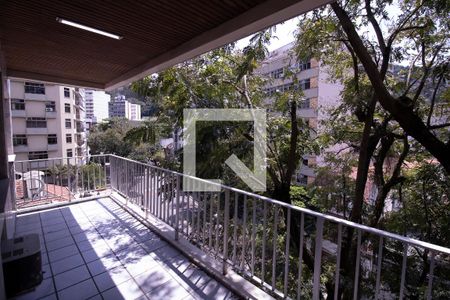 Varanda de apartamento à venda com 3 quartos, 138m² em Laranjeiras, Rio de Janeiro