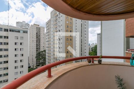 Varanda da Sala de apartamento à venda com 1 quarto, 50m² em Brooklin, São Paulo