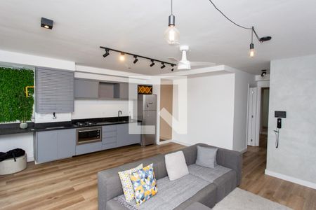 Sala/Cozinha/Area de Serviço de apartamento para alugar com 2 quartos, 60m² em Chácara Inglesa, São Paulo