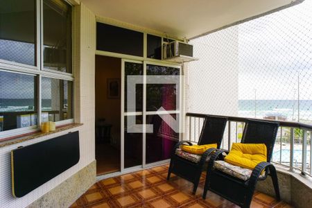 Varanda da Sala de apartamento à venda com 1 quarto, 63m² em Barra da Tijuca, Rio de Janeiro