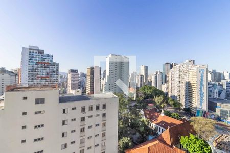 Vista Sala de apartamento para alugar com 2 quartos, 63m² em Consolação, São Paulo