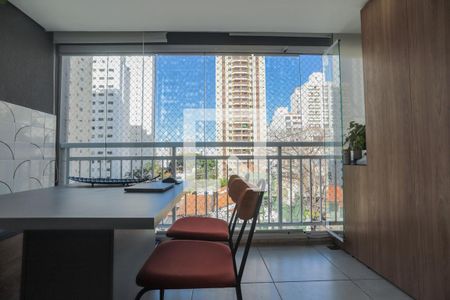 Varanda Integrada de apartamento para alugar com 1 quarto, 52m² em Perdizes, São Paulo