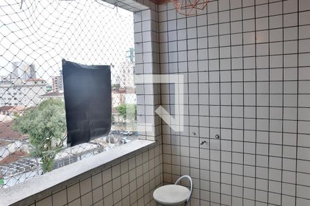 Varanda de kitnet/studio para alugar com 1 quarto, 36m² em Encruzilhada, Santos