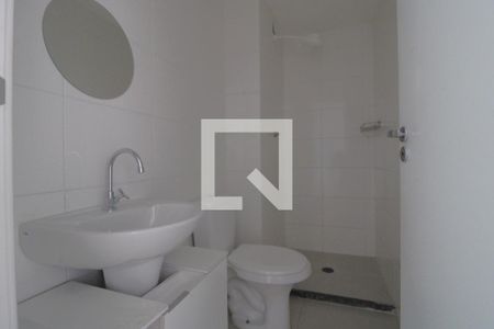Banheiro da suíte de apartamento para alugar com 1 quarto, 24m² em Jardim Prudência, São Paulo