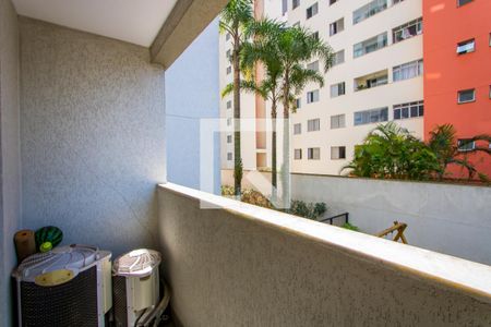 Varanda da sala de apartamento para alugar com 2 quartos, 89m² em Vila Gilda, Santo André