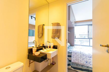 Studio para alugar com 30m², 1 quarto e sem vaga Studio para alugar com 30m², 1 quarto e sem vagaBanheiro