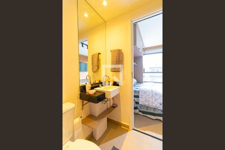 Studio para alugar com 30m², 1 quarto e sem vaga Studio para alugar com 30m², 1 quarto e sem vagaBanheiro