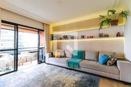 Sala de apartamento para alugar com 2 quartos, 82m² em Real Parque, São Paulo