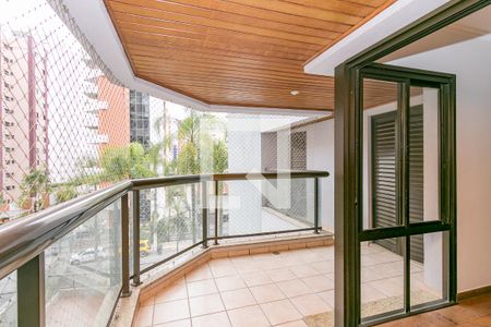 Varanda da Sala de apartamento para alugar com 4 quartos, 145m² em Brooklin Paulista, São Paulo