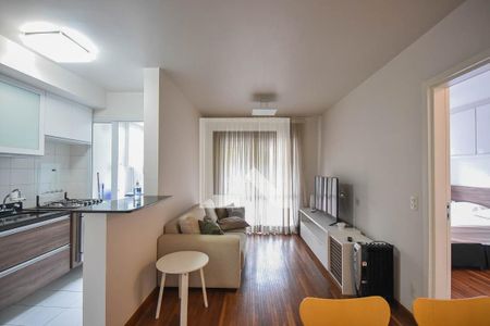 Sala de apartamento para alugar com 1 quarto, 54m² em Morumbi, São Paulo