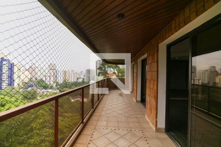 Varanda da Sala de apartamento à venda com 3 quartos, 186m² em Vila Suzana, São Paulo