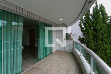 Varanda da Sala de apartamento à venda com 4 quartos, 250m² em Castelo, Belo Horizonte