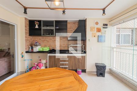 Varanda Gourmet da Sala de apartamento para alugar com 3 quartos, 97m² em Vila Leonor, São Paulo