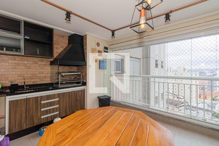 Varanda Gourmet da Sala de apartamento para alugar com 3 quartos, 97m² em Vila Leonor, São Paulo