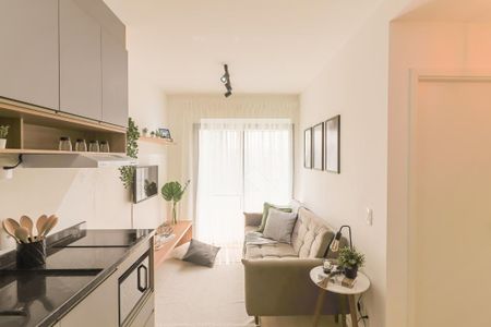 Sala / Cozinha de apartamento para alugar com 1 quarto, 32m² em Butantã, São Paulo