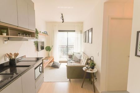 Sala / Cozinha de apartamento para alugar com 1 quarto, 32m² em Butantã, São Paulo