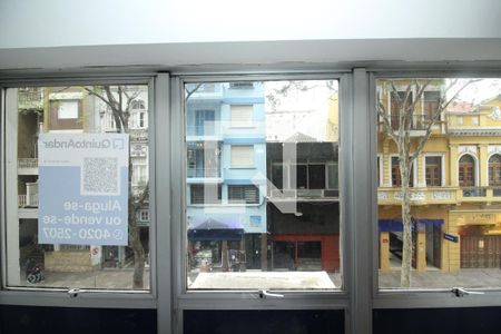 Vista da Sala - Quarto de kitnet/studio à venda com 1 quarto, 28m² em Centro Histórico, Porto Alegre