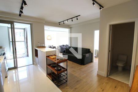 Sala/Cozinha de apartamento à venda com 1 quarto, 89m² em Moema, São Paulo