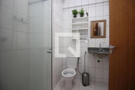 Banheiro da Suíte de kitnet/studio para alugar com 1 quarto, 37m² em Norte (águas Claras), Brasília