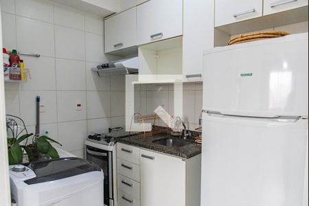 Cozinha de apartamento à venda com 1 quarto, 31m² em Liberdade, São Paulo