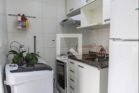 Cozinha de apartamento à venda com 1 quarto, 31m² em Liberdade, São Paulo