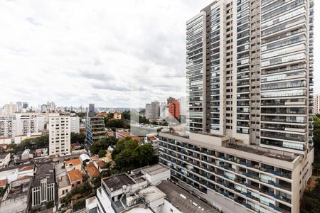 Varanda da Sala - Vista de apartamento à venda com 4 quartos, 150m² em Pinheiros, São Paulo