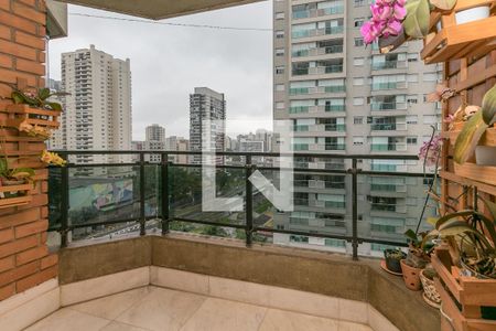 Varanda da Sala de apartamento à venda com 2 quartos, 99m² em Cidade Monções, São Paulo