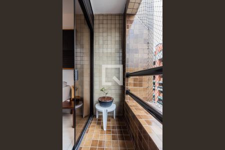 Varanda da Sala de apartamento à venda com 1 quarto, 45m² em Pinheiros, São Paulo