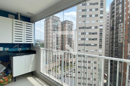 Varanda da Sala de apartamento para alugar com 1 quarto, 50m² em Alphaville Empresarial, Barueri