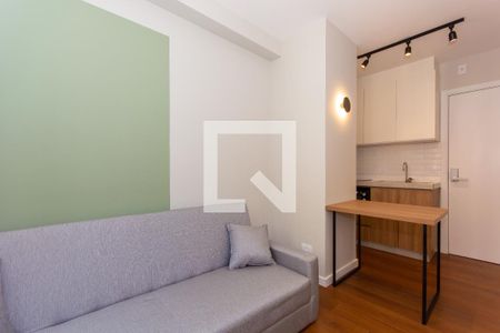 Sala de apartamento para alugar com 1 quarto, 25m² em Mercês, Curitiba