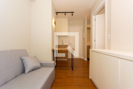 Sala de apartamento para alugar com 1 quarto, 25m² em Mercês, Curitiba