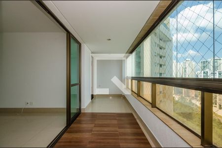 Varanda da Sala de apartamento à venda com 4 quartos, 156m² em Vila da Serra, Nova Lima