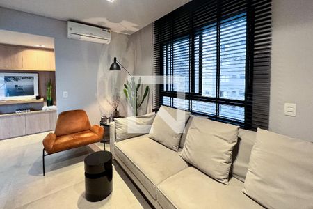 Sala de apartamento à venda com 1 quarto, 70m² em Vila Olímpia, São Paulo