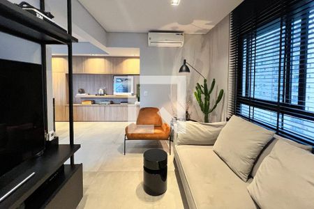 Sala de apartamento à venda com 1 quarto, 70m² em Vila Olímpia, São Paulo