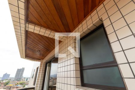 Detalhe da varanda de apartamento para alugar com 1 quarto, 61m² em Caiçara, Praia Grande