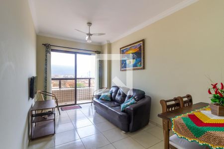 Sala de apartamento para alugar com 1 quarto, 61m² em Caiçara, Praia Grande