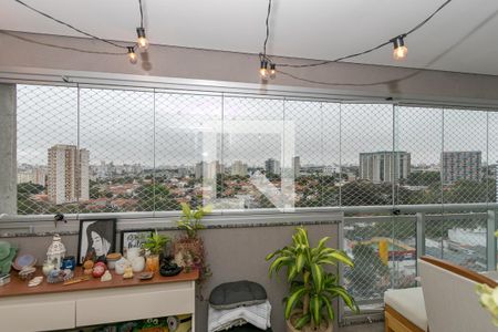 Varanda da Sala de apartamento para alugar com 1 quarto, 48m² em Campo Belo, São Paulo