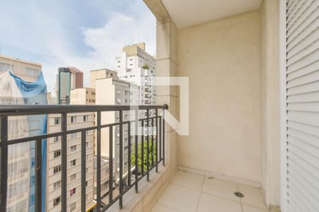 Varanda de apartamento à venda com 1 quarto, 44m² em Higienópolis, São Paulo